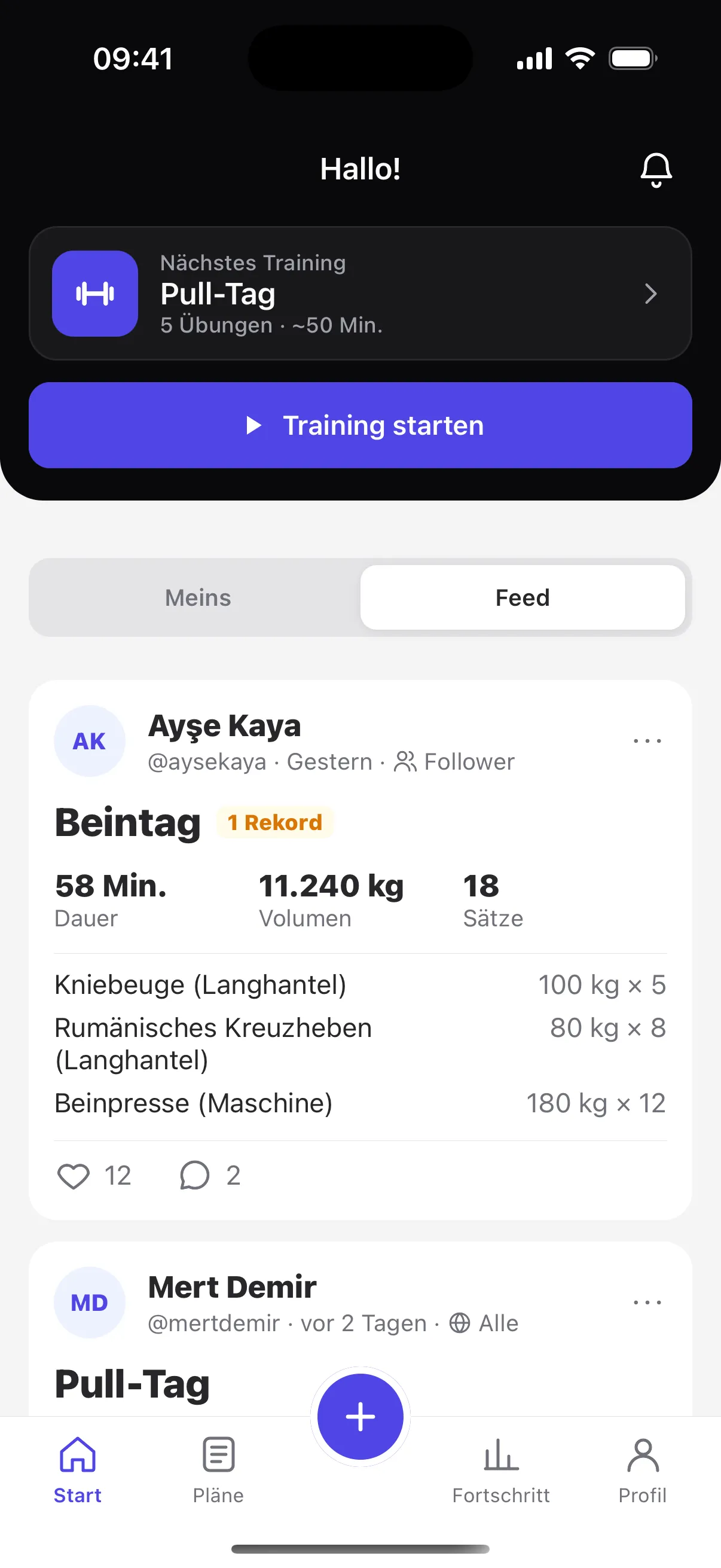 Freunde-Feed